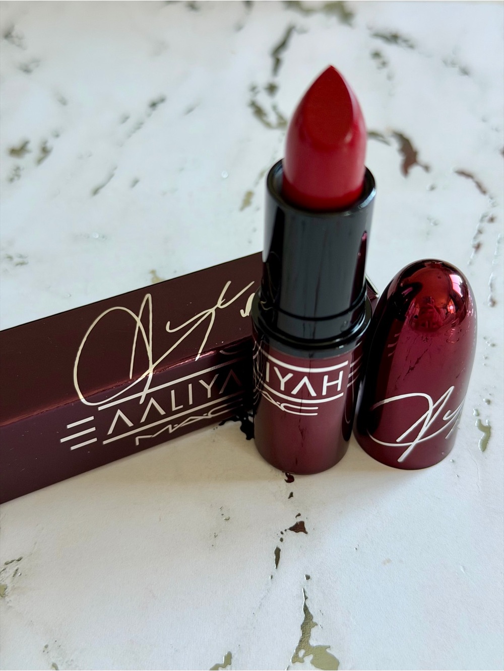 BNIB MAC Cosmetics x Aaliyah Limited Edition Lipstick- Hot Like….
